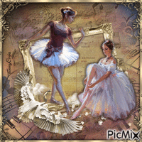 Les deux ballerines Animated GIF