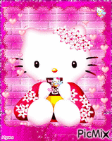 Hello Kitty - Animovaný GIF zadarmo