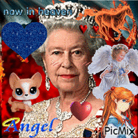 queen elizabeth tribute animasyonlu GIF