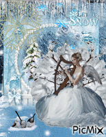 January Queen of Winter - GIF animé gratuit