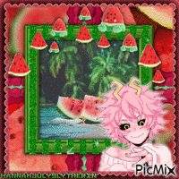 #Mina Ashido & Watermelons# - Kostenlose animierte GIFs