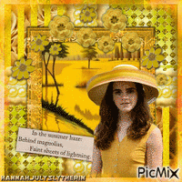 {♠}Emma Watson - In the Summer Haze{♠} - GIF animé gratuit
