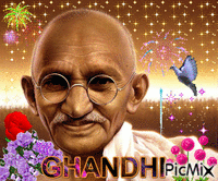 Ghandhi animēts GIF