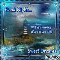 Good Night ~ Sweet Dreams - GIF animado grátis
