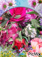 Les fleurs - GIF animado gratis