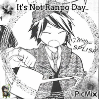 its not ranpo day 9 - Gratis animerad GIF