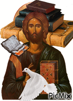 Cristo bizantino animovaný GIF