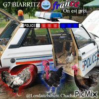 Police G7 GIF animé