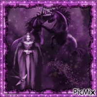 Fantasie- violet - GIF animado gratis