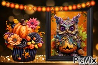 Halloween owl - GIF animé gratuit