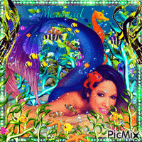 mermaid анимирани ГИФ