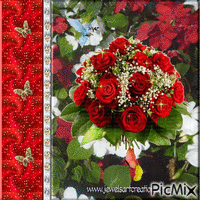 Red Flowers - Besplatni animirani GIF