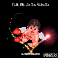 Feliz Dìa de San Valentín animēts GIF