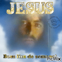 JESUS BOM FIM DE SEMANA GIF animado