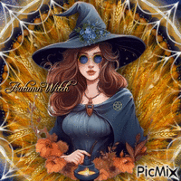 Autumn Witch-RM-10-17-23 GIF animé