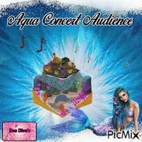 Aqua Concert Audience - GIF animé gratuit