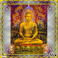 Buddha animasyonlu GIF