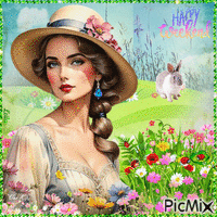 Happy Weekend. Summer. Woman Animiertes GIF