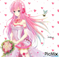 Love Manga Pink - Darmowy animowany GIF