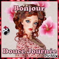 ✦ Bonjour fleurs - Δωρεάν κινούμενο GIF