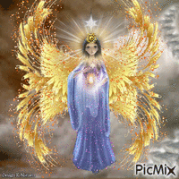 Gods Angel welkoms you - Безплатен анимиран GIF