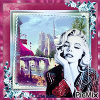 Marilyn Monroe, Actrice américaine - Nemokamas animacinis gif