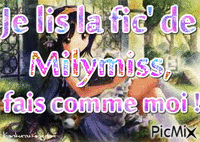 Je lis la fic' de Milymiss - Бесплатный анимированный гифка