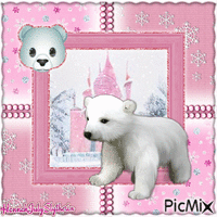 [#]Polar Bear Cubbo in Pink[#]