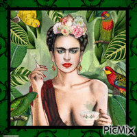 Frida Kahlo - Δωρεάν κινούμενο GIF