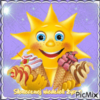 Słonecznej niedzieli życzę - GIF animado gratis