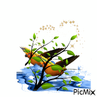 L'es oiseaux - 免费动画 GIF