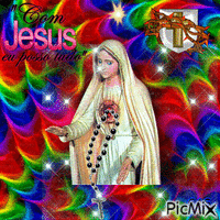 COM JESUS EU POSSO TUDO . animovaný GIF