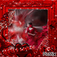 rouge avec relief noir - GIF animate gratis