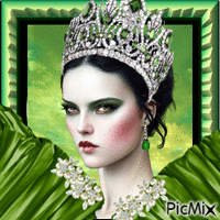 green eye princess - GIF animé gratuit