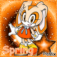 spring cream the rabbit animovaný GIF