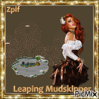 Leaping Mudskipper animovaný GIF