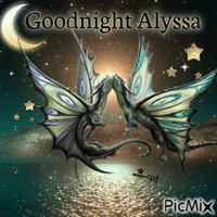 Goodnight Alyssa - GIF animado grátis