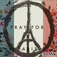 pray for paris GIF animé