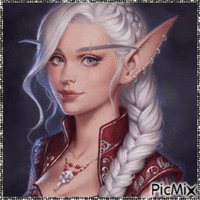 Portrait d'un Elfe - GIF animé gratuit