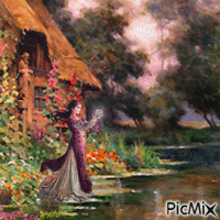 BY THE RIVER 动画 GIF