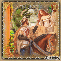 Couple Medieval - GIF animado grátis