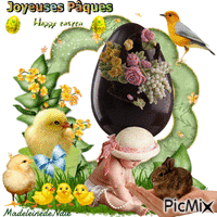 joyeuses Pâques GIF animado