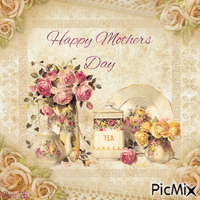 Happy Mothers Day - Vintage - Free animated GIF