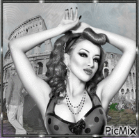 Pin Up a Roma Animiertes GIF