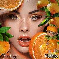 orange fantasy - GIF animado grátis