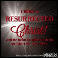 Resurrected Christ - Free animated GIF