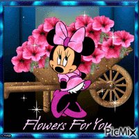 flowers for you GIF animado