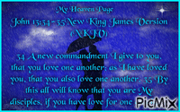 John 13: 34-35 NKJV - Free animated GIF
