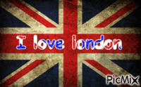 i love london - GIF animado grátis