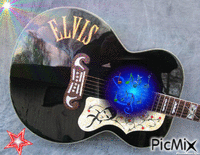 elvis guitar - Gratis animerad GIF